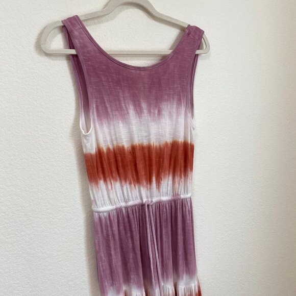 Knox Rose Sleeveless Orange Lilac Tie Dye Midi Dress XS - Picture 3 of 7